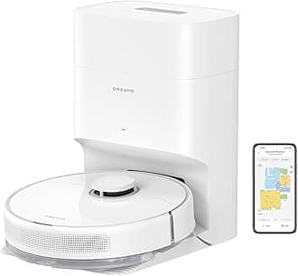 Dreame D10 Plus Robot Vacuum Cleaner & Mop with 2.5L Self Emptying Station, LiDAR Navigation-Obstacle Detection-Editable Map, 4000Pa, Hard Floor-Carpet, 170m Runtime, WiFi/APP/Alexa, 2 Years Warranty
