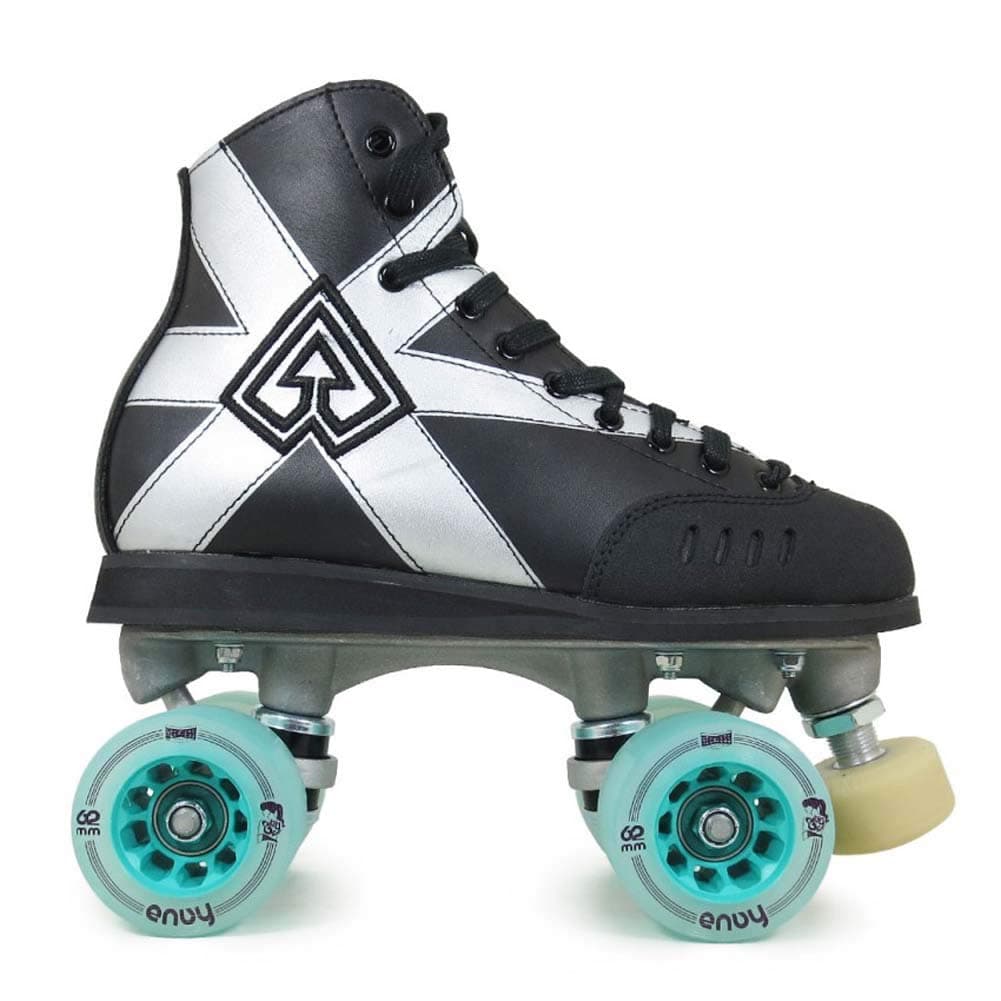 Antik Spyder Roller Derby Skates with 62mm x 38mm Reckless Envy Wheels