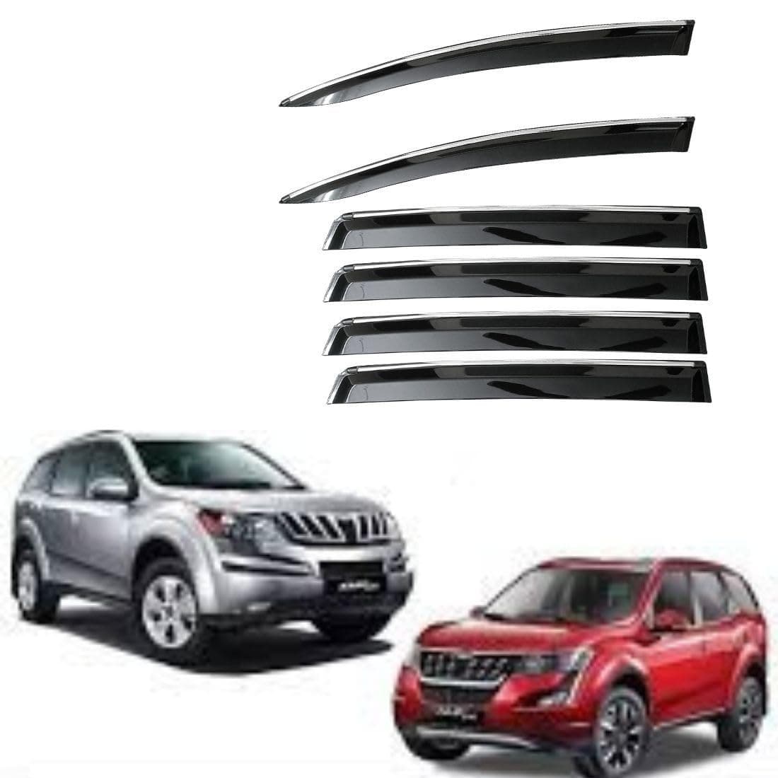 CAR SAAZ Unbreakable Door Visor for XUV 500 (Set of 6Pcs)
