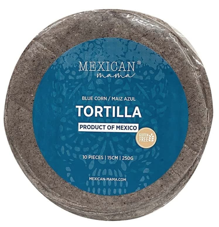 Blue 100% Corn Tortilla 750g (3x10 per pack 15cm) GF