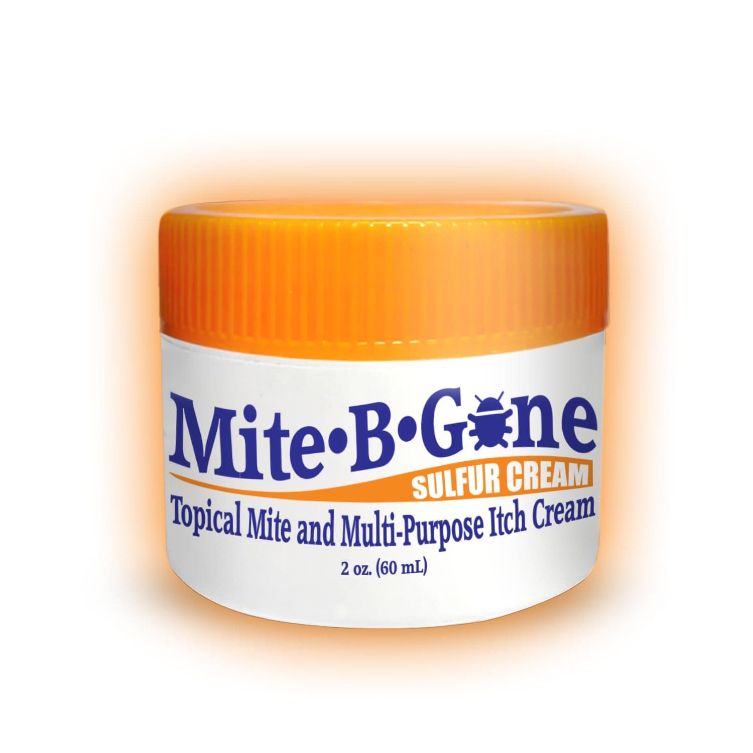 Mite-B-Gone 10% Sulfur Cream Itch Relief from Mites, Insect Bites, Acne, and Fungus (2oz) Fast and Effective at Removing Human Mites with an All-Natural Blend of Anti-Inflammatory Ingredients