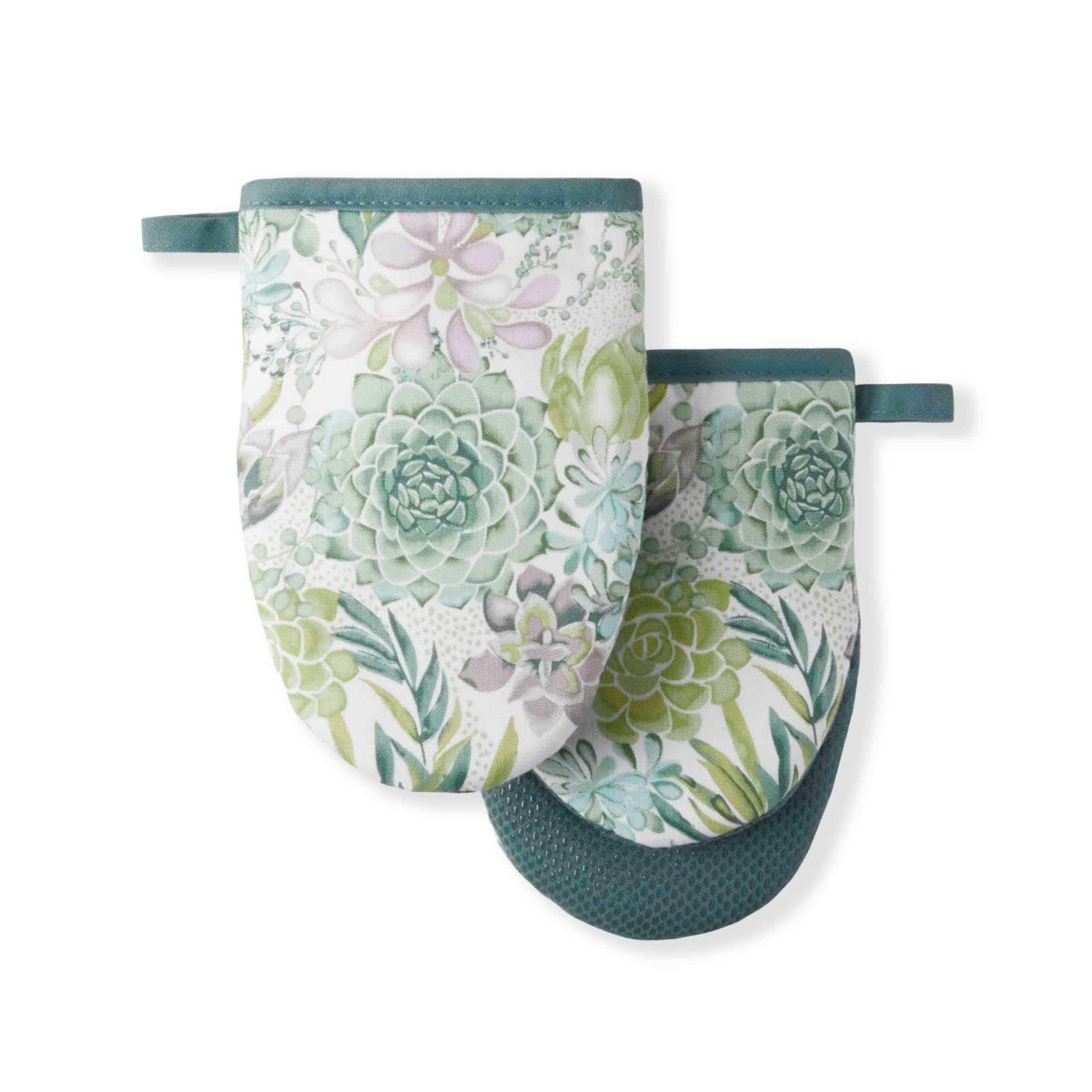 MARTHA STEWART SUCCULENTS 2-PIECE MINI OVEN MITT SET