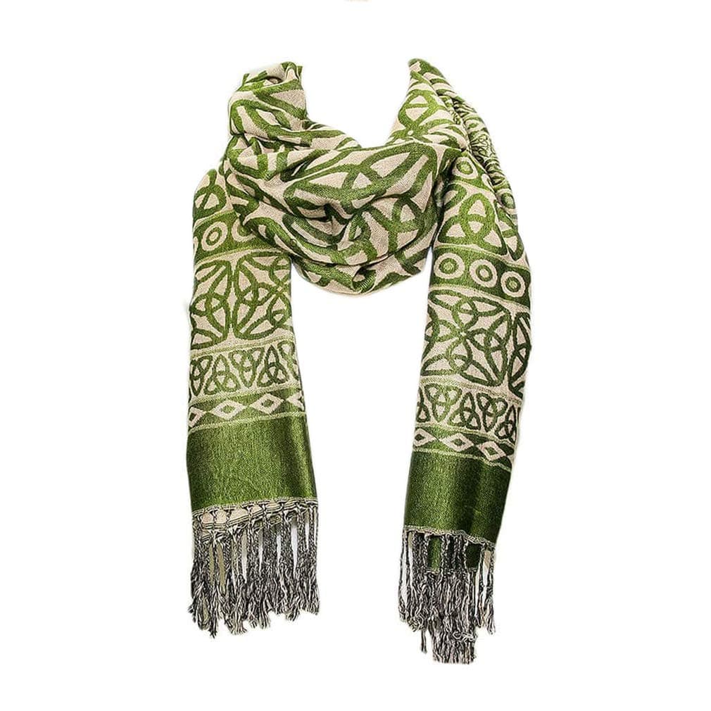 Ladies Celtic Heritage Scarf, Ancient Celtic Style Design, Super Soft. Versatile Fashion Accessory.