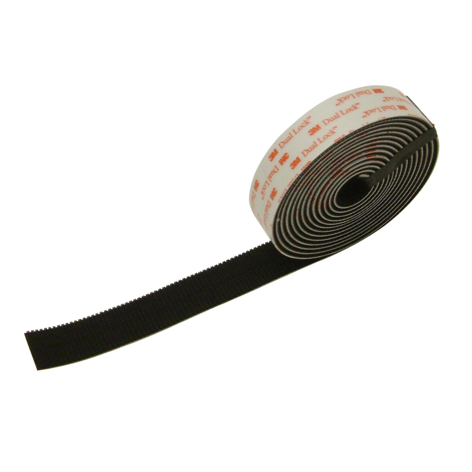 3M Dual Lock Type 400 Reclosable Fastener [Black Acrylic Adhesive] (SJ3551): 1 in. x 10 ft. (Black)