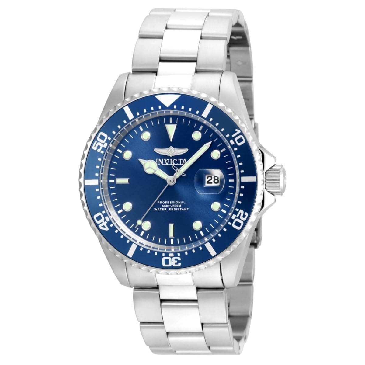 Men's 22019 Pro Diver Analog Display Quartz Silver Watch