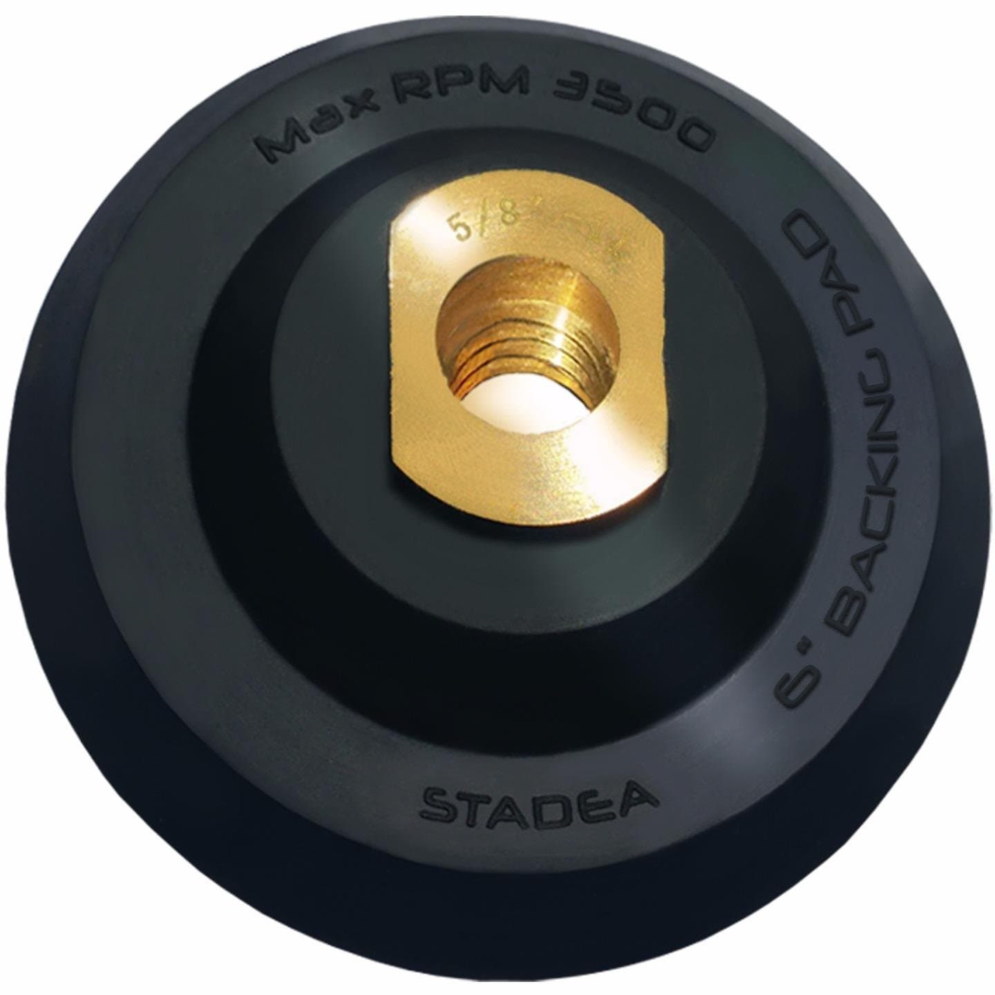 Stadea 6 inch hook and loop backing pad - Rubber Backing Pad, Arbor 5/8" 11