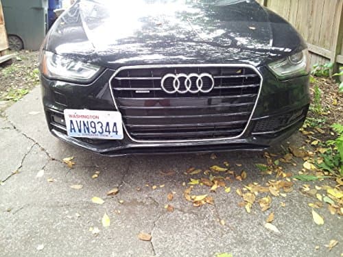 NO Holes License Plate Bracket Kit for Audi A4 / S4 (2009-2015 / B8, B8.5) No Drill Tow Hook License Plate Mount