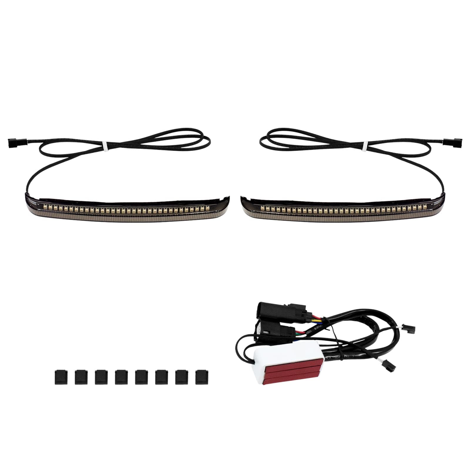 YHMTIVTU Motorcycle Saddlebag Tail Light LED Sequential Turn Signals Running Brake Lamp Fit for 2014-2022 Harley Touring Road King Road Gilde Street Gilde Electra Glide Ultra Limited Smoked Lens