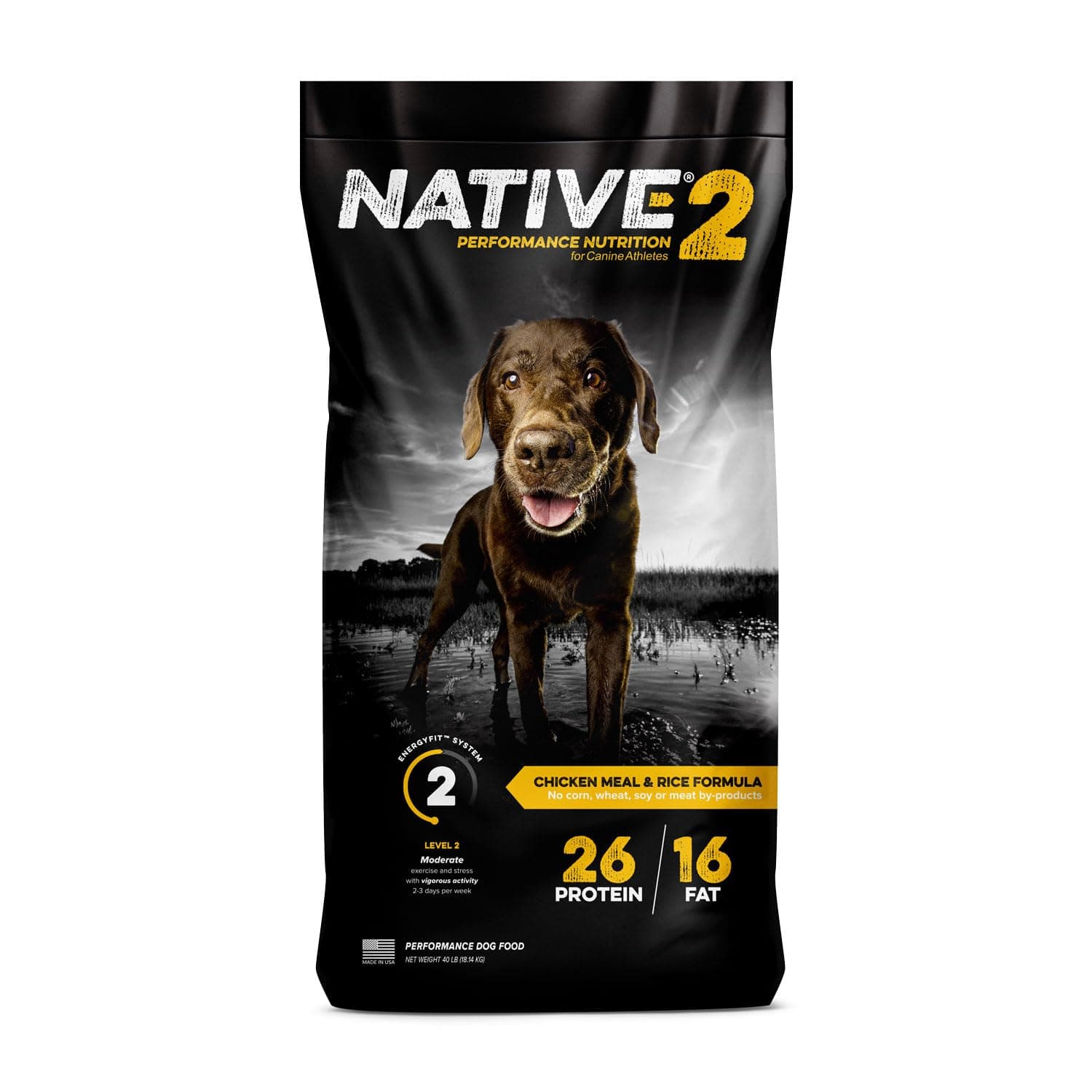 NATIVE Performance Dog Food | Chicken Meal and Rice Formula | No Filler or Bi...