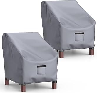 Mrrihand Patio Chair Covers Waterproof, Outdoor Chair Covers Waterproof, Lounge Deep Seat Cover, Heavy Duty Outdoor Lawn Patio Furniture Covers Large Size 31" W x 33" D x 36" H - 2 Pack