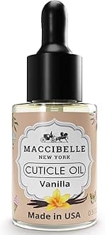 Maccibelle Cuticle Oil 0.5 oz - Heals Dry Cracked Cuticles (Sweet Vanilla, 0.5 Fl Oz)