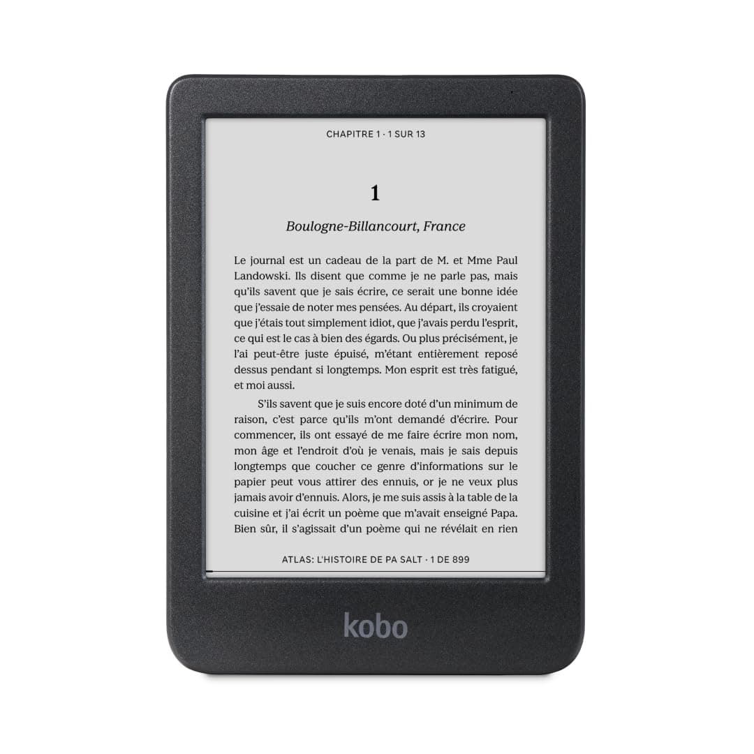 Clara BW | eReader | 6” Glare-Free Touchscreen with ComfortLight PRO | Dark Mode Option | Audiobooks | Waterproof | 16GB of Storage | Black