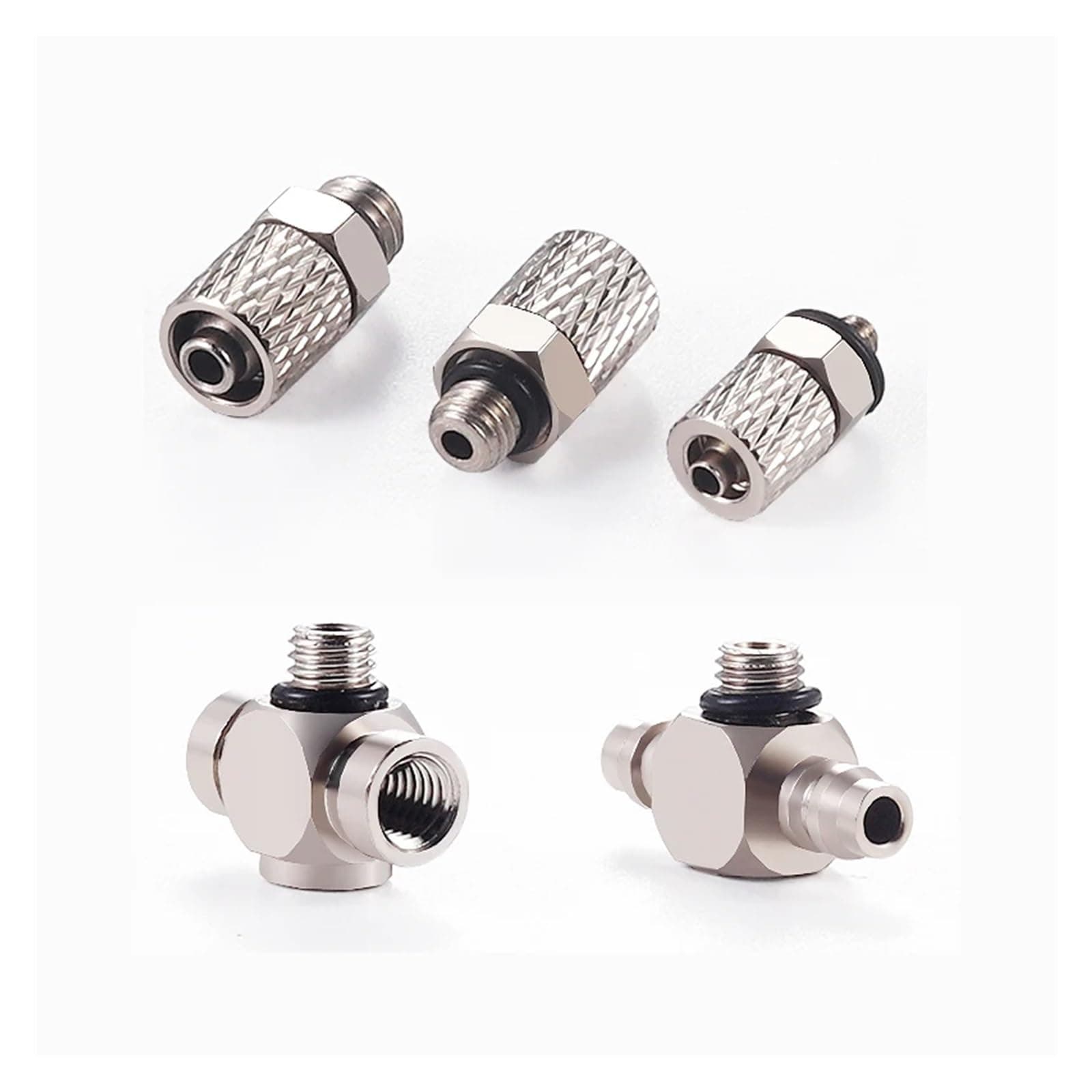 TGSYMTWA 10PCS Pneumatic Joints Quick-Screw Joints, ZP3 Barb Joints M-3/4/5/6AU/AUL-3/4/6 Hand-Tightening(M-3AU-4 10PCS)