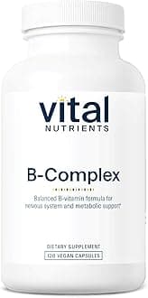 Vital Nutrients Vitamin B-Complex | Vegan High-Potency Methylated B Complex Vitamins | B Vitamins Support Energy Production, Metabolism, and Heart Health* | Gluten, Dairy, Soy Free | 120 Capsules