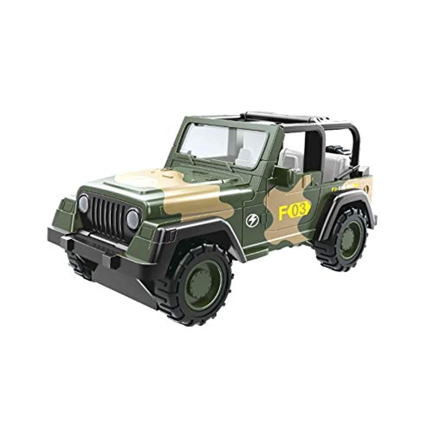 AM ANNA Off Road Car Army Toy Pull Back Vehicles Set - Carrier, Off Road Vehicle, Ambulance - 3 Count - Ages 3 & Above - Boys & Unisex - No Batteries Required