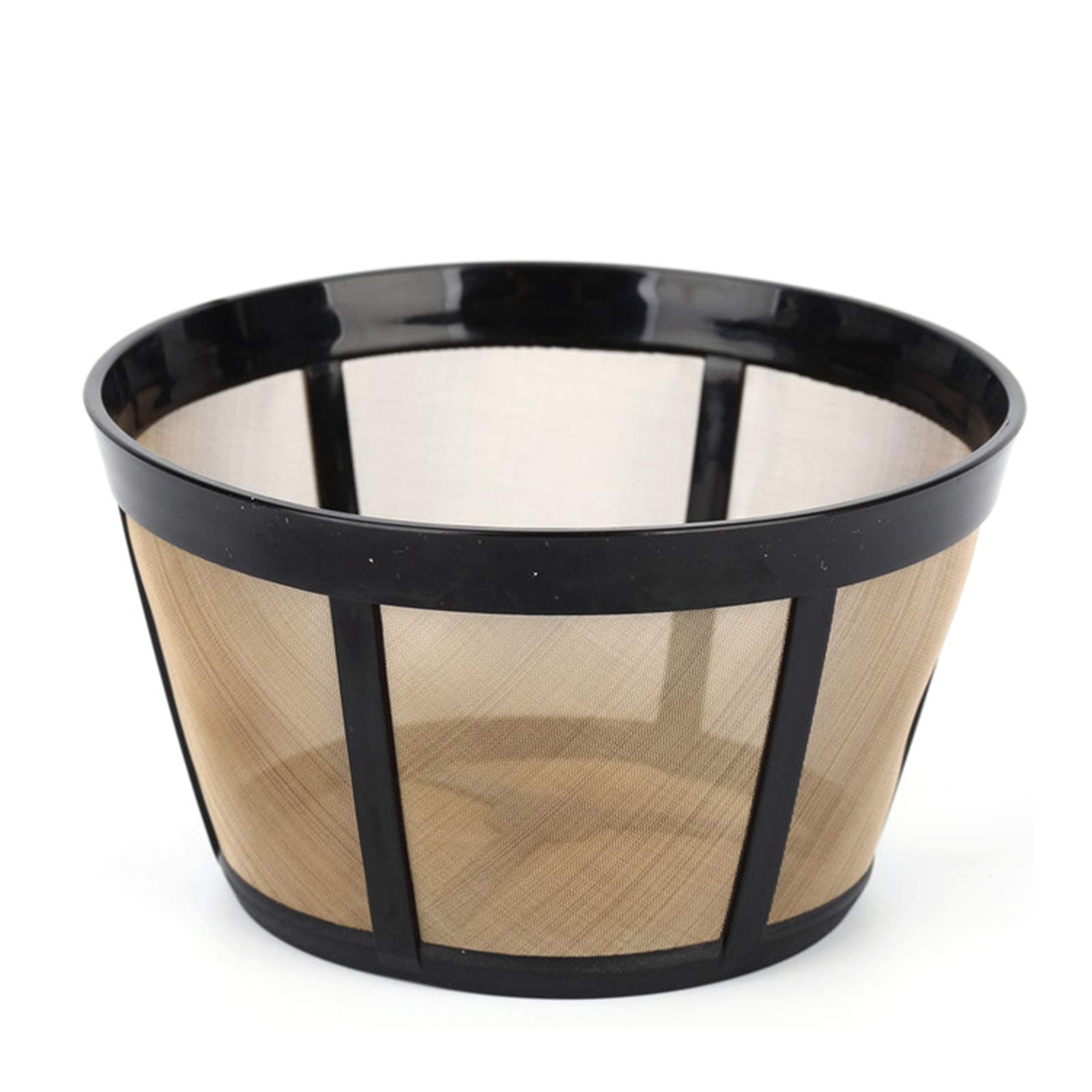 Reusable BUNN Coffee Filter, 10 Cup Basket, Fits Bunn BX, BTX, GRX, NHB, NHS, ST, HG & H, Stainless Steel, 1 Count, Black