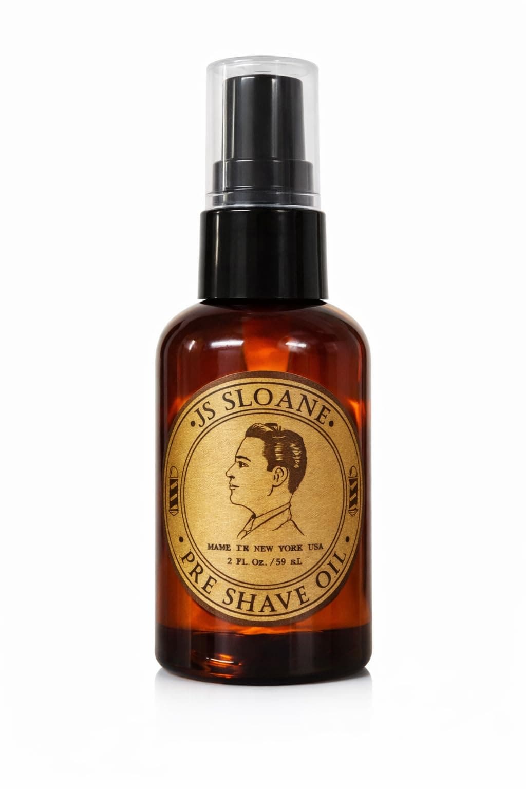 JS Sloane Pre Shave Oil for Men – Softens Beard & Prepares Skin for Smooth Shave – Reduces Razor Burn & Irritation – Vitamin E & Essential Oils – Ideal for Sensitive Skin – 2 Fl Oz / 59 mL