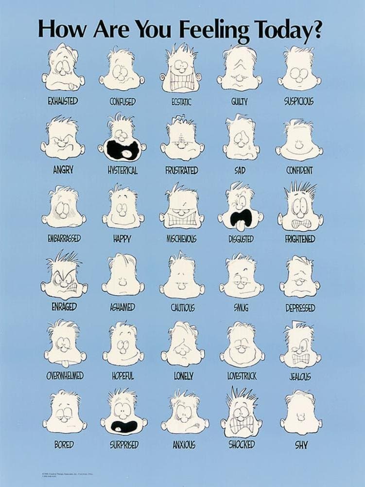 Laminated How Are You Feeling Today? Poster by Jim Borgman 18 x 24in