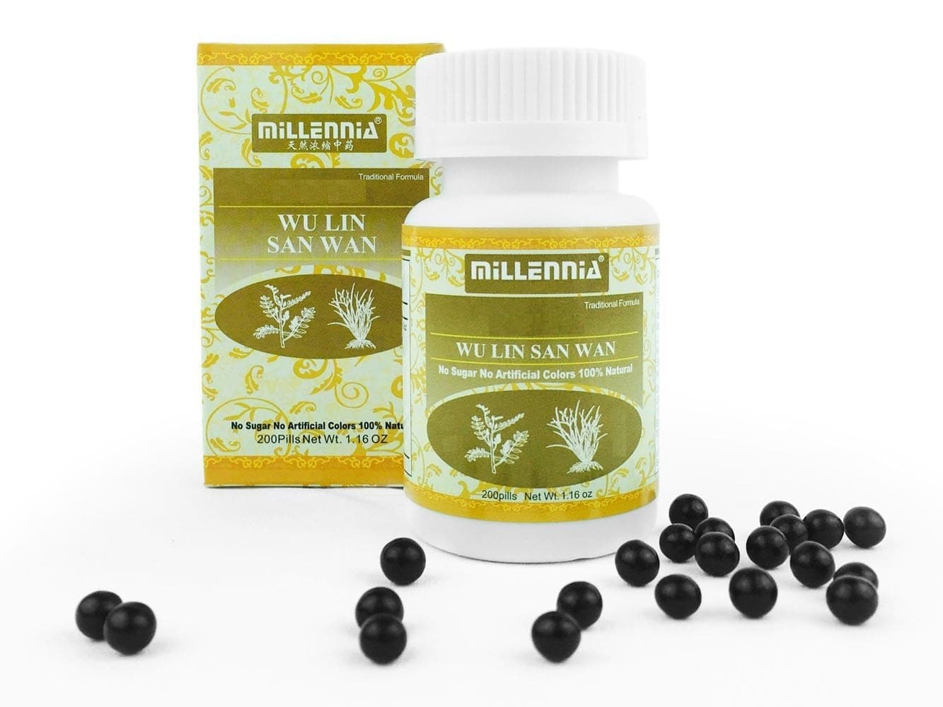 MILLENNIA Wu Lin San Wan - 12 Bottle Pack (200 Pills/Bottle)