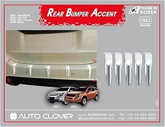 OnWheel FurnishMyAuto FurnishMyAuto Chrome Finish Auto Clover Rear Bumper for Mahindra XUV500 2011-2019 Year Model Car