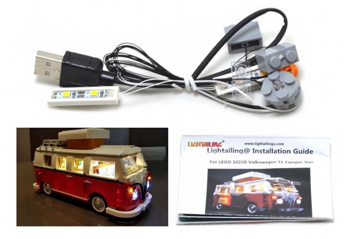 ARUNDEL SERVICES EU LED Light Up Kit For lego 10220 Volkswagen T1 Camper Van also lego 21001 lego light kit Led lego lights lego lights Building Blocks Lego Compatible