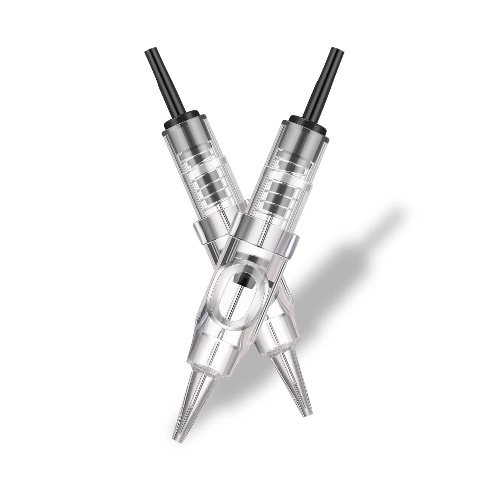 20Pcs Permanent Eyebrow Needles for Tattoo Needle Machine Pen Tattoo Cartridge Needle Microblading Supplies Eyebrow Eyeliner Lip Liner for Tattoo Kits -3RL…