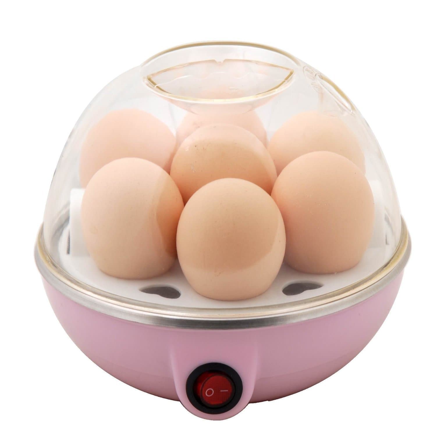 CurioCity EGGPOACH-1 Compact Stylish Electric Egg Cooker (Multicolour, 350 Watts)