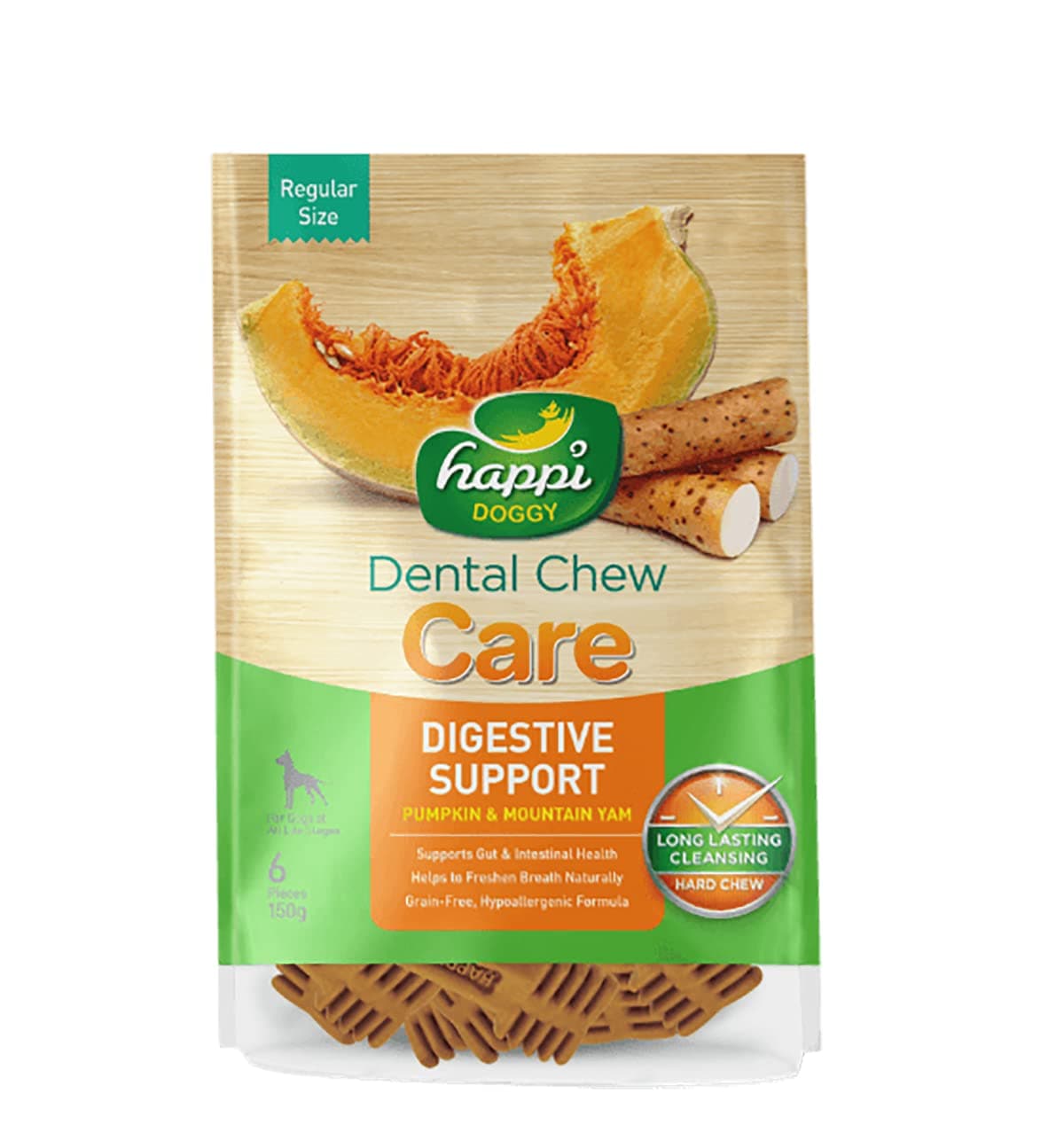 Dental Chew Care-Digestive Support-4" (6 pieces)-150g