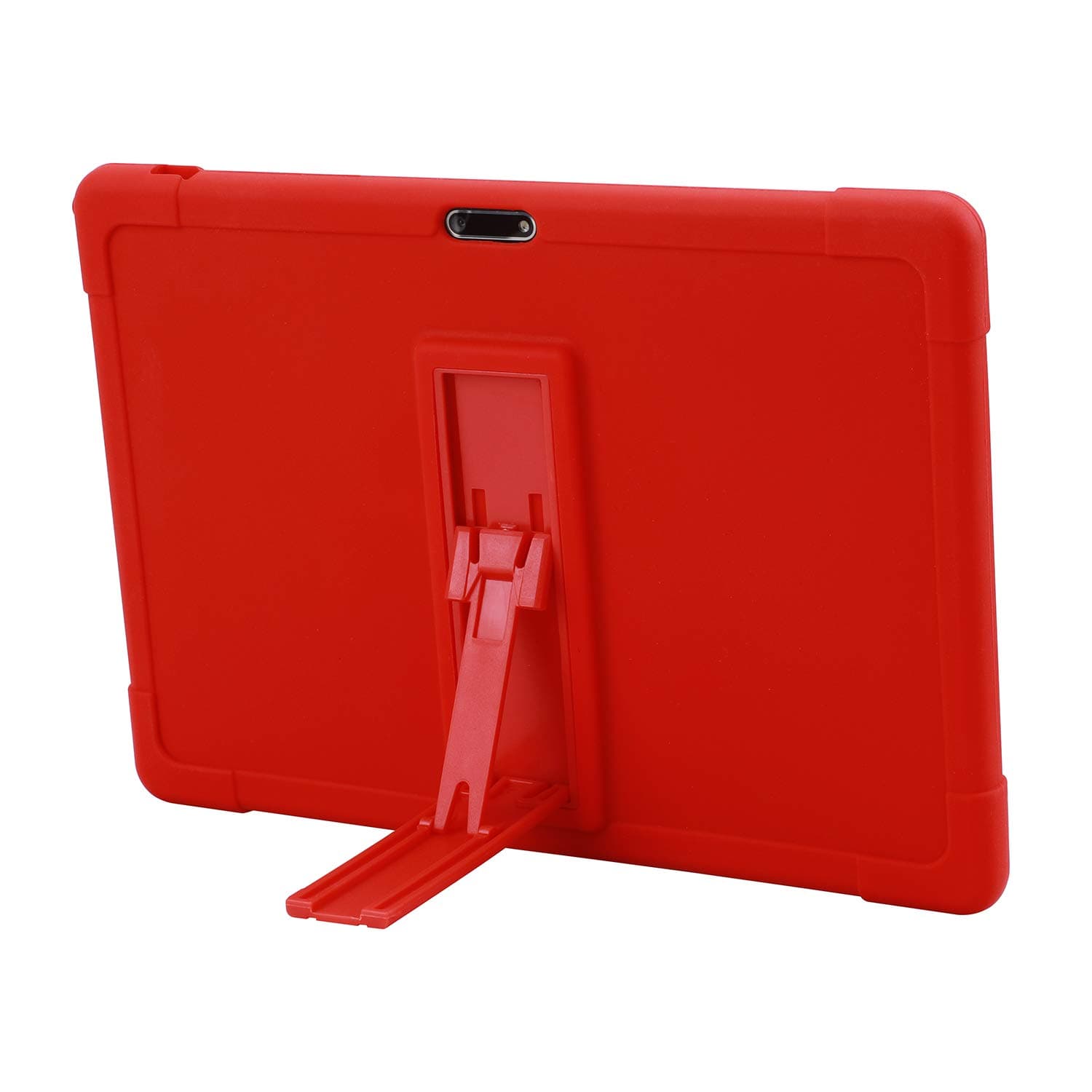 Dragon Touch Max10 Tablet Case,Dragon Touch Max10 Plus Tablet / ZONKO 10.1 inch Tablet case [Kickstand] Shockproof Silicone Stand Case Cover for Dragon Touch Max10 Tablet (Red)