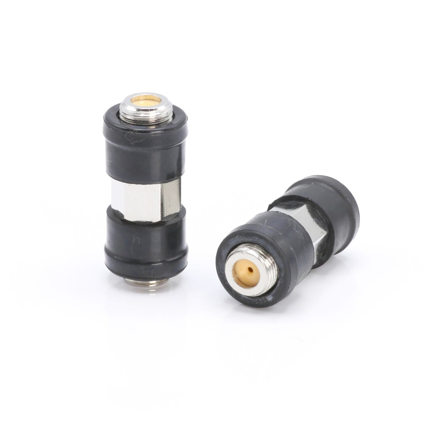 THE CIMPLE CO Weather Sealed Cable Extension Coupler - Pack of 4 - Cable Extension Adapter (Barrel Splice - Coupler) - Connects Two Coaxial Video Cables (Female to Female Connector) 3GHz Rated