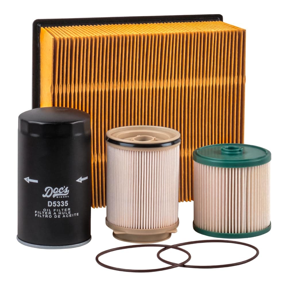 Doc's Diesel Filter Combo Kit DGF430+DGF401+DPA6314+D5335 | Compatible with RAM 6.7L Cummins 2500, 3500, 4500, 5500 2019-2024 | Replaces 68157291AA, 68436631AA, 05083285AA, 53034051AB