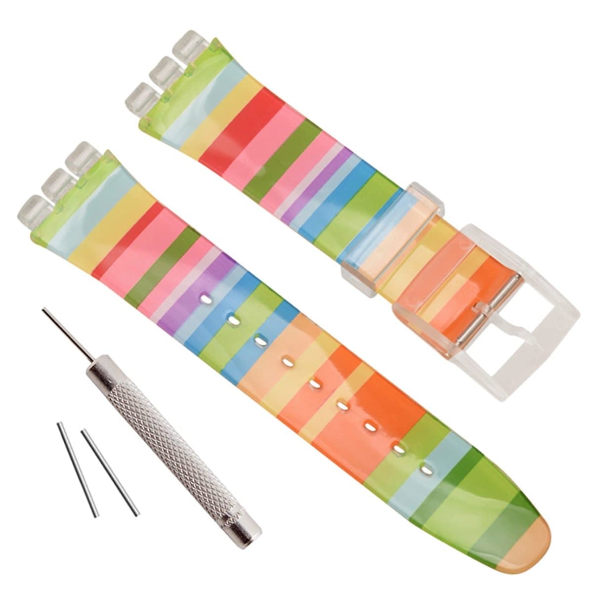 Silicone Rubber Watch Strap/Watch Band Replacement for Swatch (17mm 19mm 20mm)