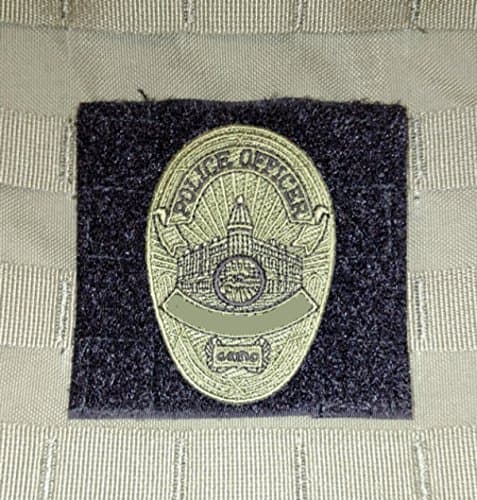 Del Molle Panel for Badges and Insignia - 4x4 inches - Black