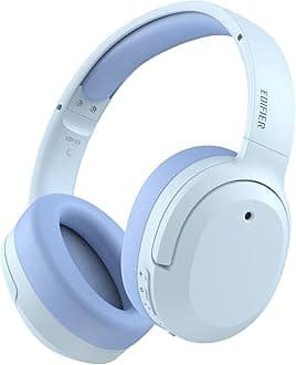 EdifierW820NB Plus Hybrid Active Noise Cancelling Headphones - LDAC Codec - Hi-Res Audio Wireless & Wired - Fast Charge - 49H Playtime - Over Ear Bluetooth V5.2 Headphones - Blue