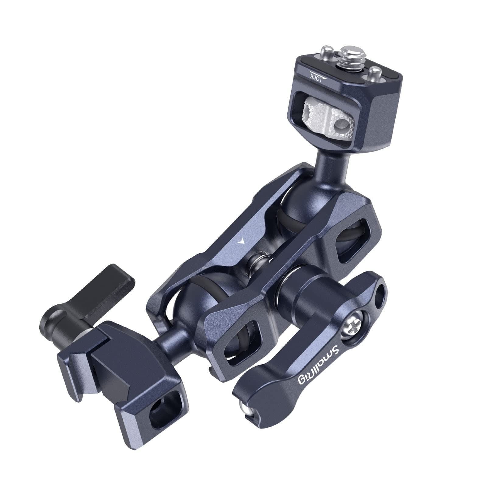 Articulating Magic Arm with NATO Clamp and 1/4"-20 Screw (with Retractable Pins), 360 Degree Rotation, Max Load of 12 Ib Magic Arm for Field Monitor, Camera and Lights 3875