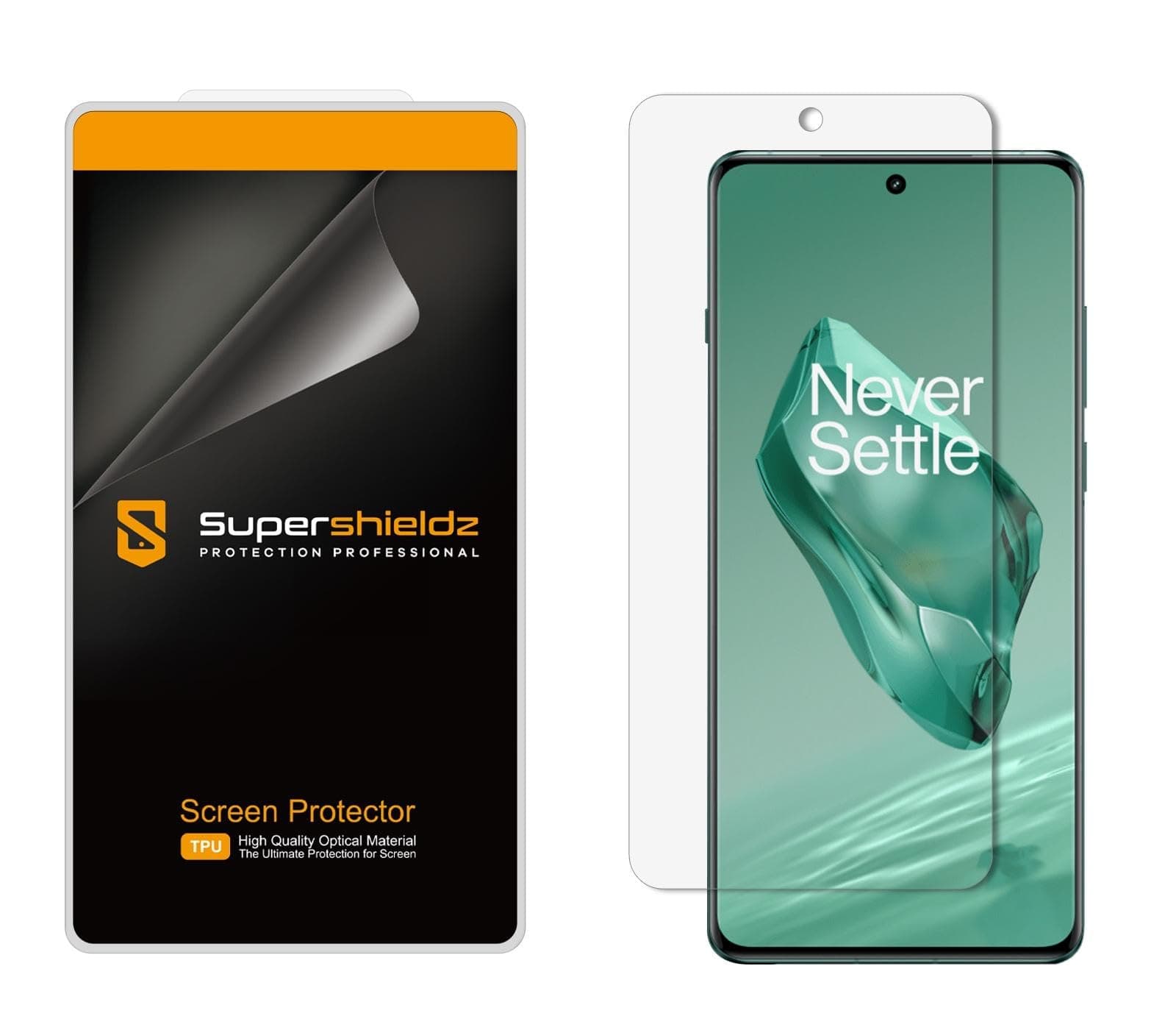 Supershieldz OnePlus 12 Screen Protector (2 Pack) High Definition Clear Protective Film (TPU)