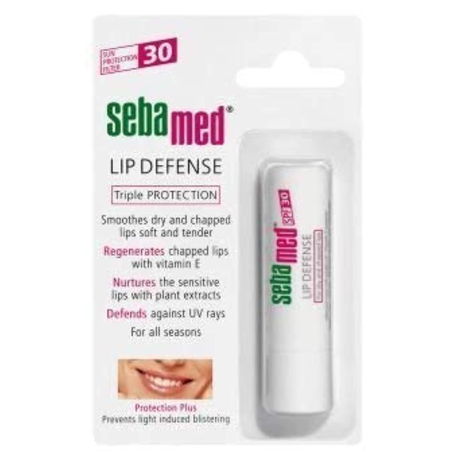 SEBAMED Lip Defense SPF 30- Moisturizing Protect Sensitive Lips From Harmful UV Rays
