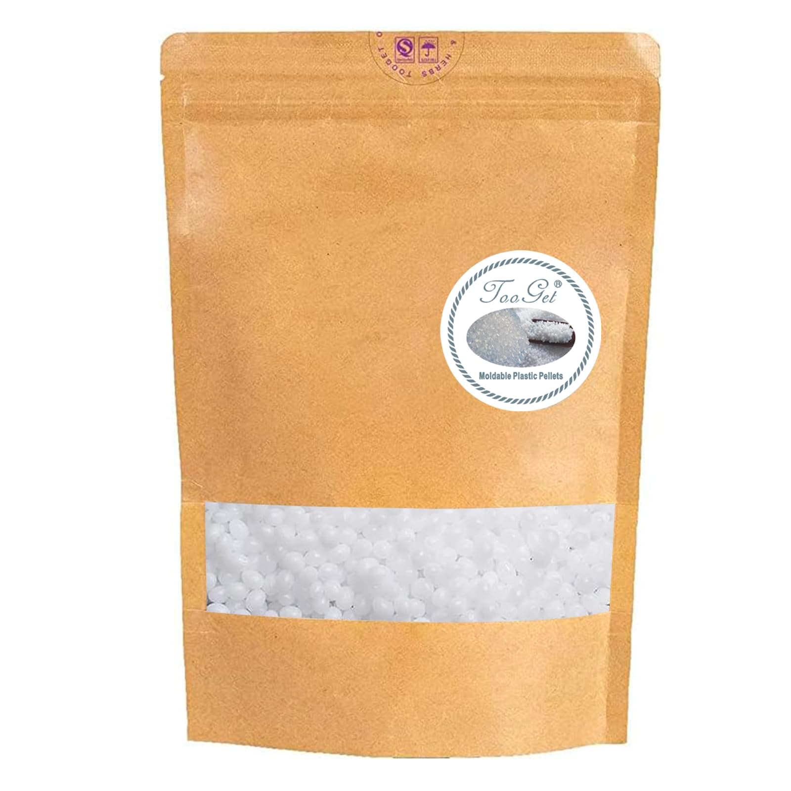 TooGet Moldable Plastic Pellets, 400g White Reusable Thermoplastic Beads for DIY Crafts, Temporarily Repair, Sculpting, Creative Activity, Halloween Vampire Teeth Fangs