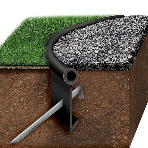 Black Jack Poly Lawn Edging Kit - Black