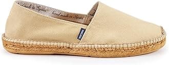 Viscata Sitges Slip-on Shoes Espadrilles Flats for Men, Spain Handmade, Lightweight Shoes Made of Soft, Breathable Cotton Canvas and 100% Natural Jute Midsole. Casual Closed Toe Espadrille Flat