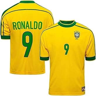 Ronaldo 09 Retro Brazil Football Jersey Yellow
