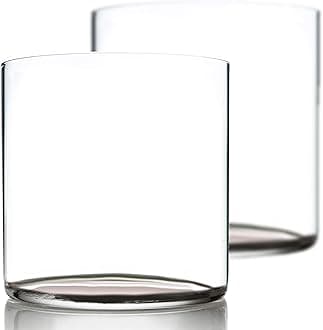 Ultra Thin Cocktail Gl14-ounce Double Old Fashioned Whiskey Rocks Gl- Versatile Bar Glass Set for use as Mixed Drink Glass - Bourbon Tumblers, or Minimalist Drinking Glass - Set of 2