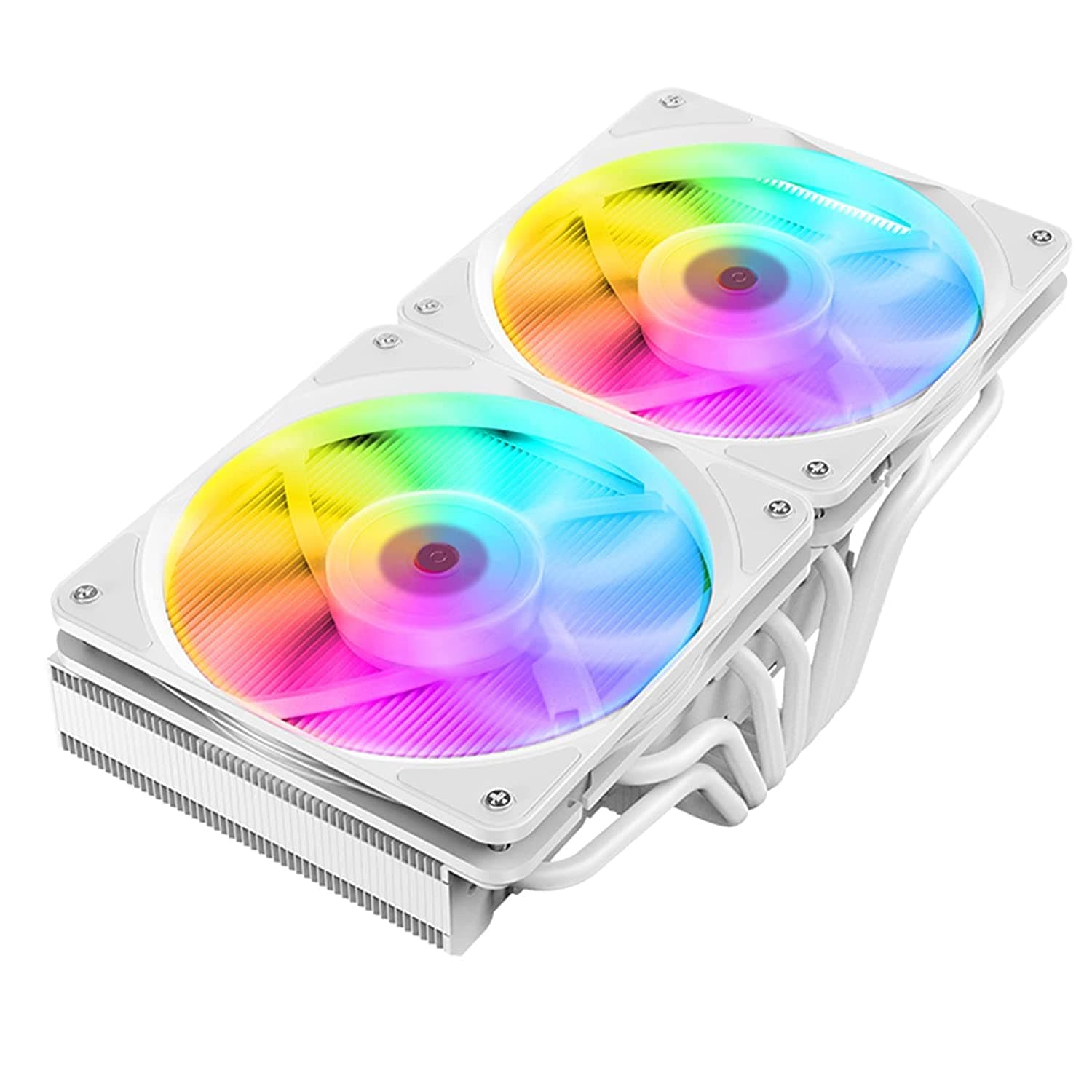 JIUSHARK JF13K Diamond,Top-Down CPU Air Cooler,6mm x 7 Copper Heat Pipes 2×120 * 120 * 15mm PWM&ARGB Fans 250W TDP SuitableFor Intel LGA 1700/1200/115X AMD AM5/AM4