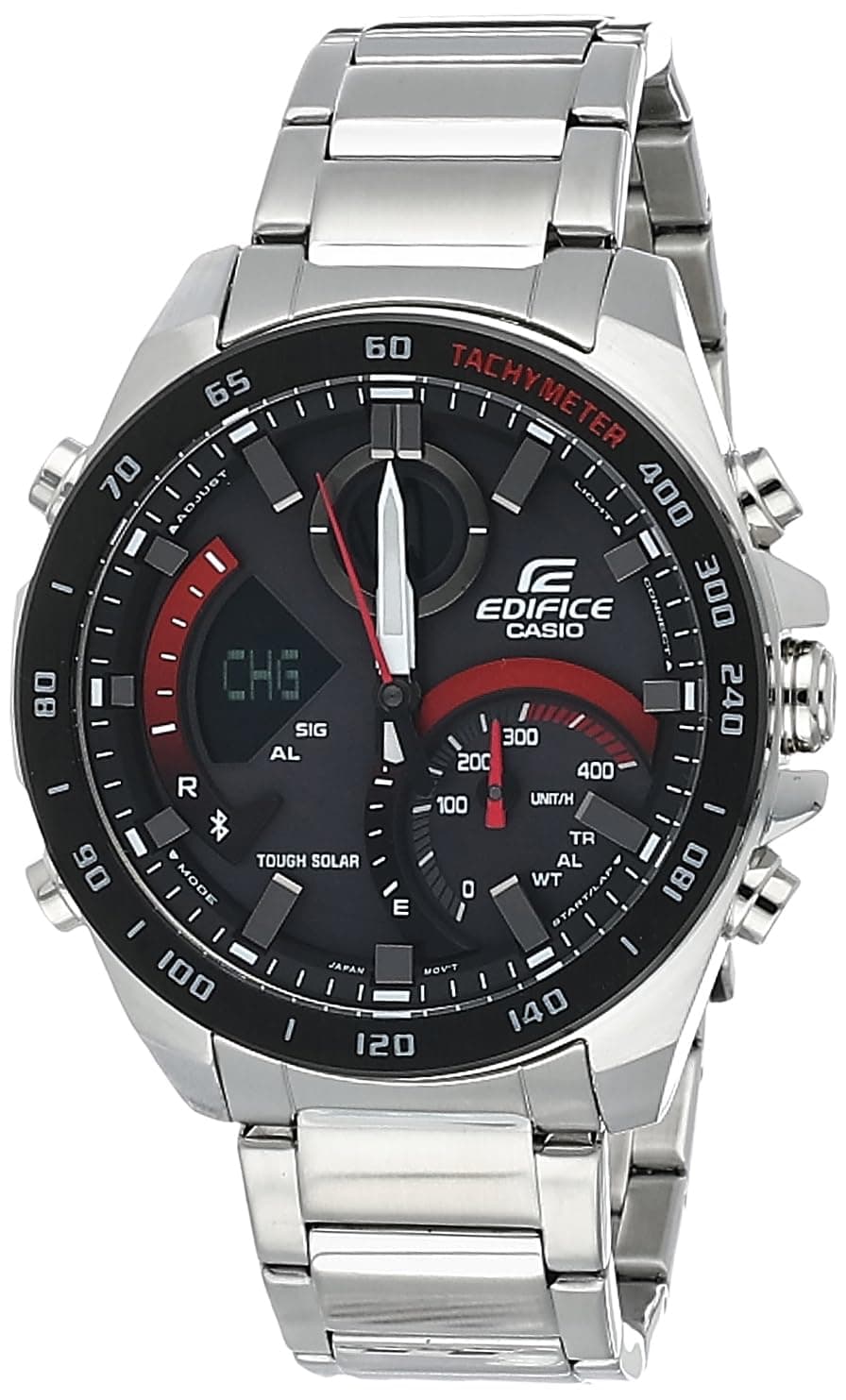 Edifice Bluetooth Connect Analog-Digital Black Dial Men's Watch