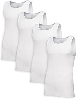 Fruit of The Loom Men's Premium Tag-Free Cotton Undershirts (Regular and Big & Tall)