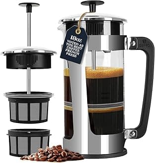 Espro Coffee Press P5-18 oz, Glass Carafe and Stainless Steel Cage