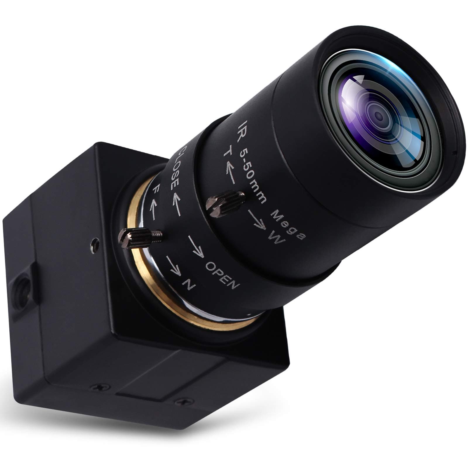 SVPRO USB Webcam with Zoom Lens 5-50mm, 10X Optical Zoom Manual Focus,High Resolution 3264x2448,Sony IMX179 Sensor,USB HD Computer Camera for Windows MAC Linux Android