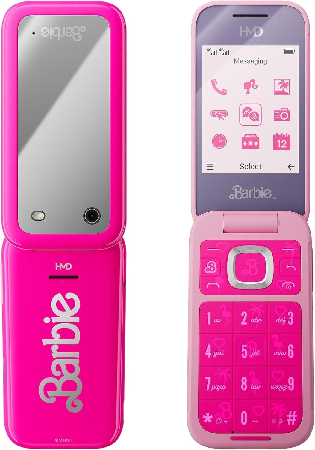 HMD Barbie Pink Mobile Flip Phone. Unlocked