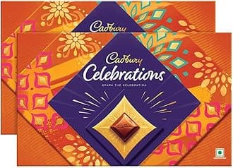 Cadbury Celebrations Assorted Chocolate Gift Pack, (Pack of 2),189.6 gram
