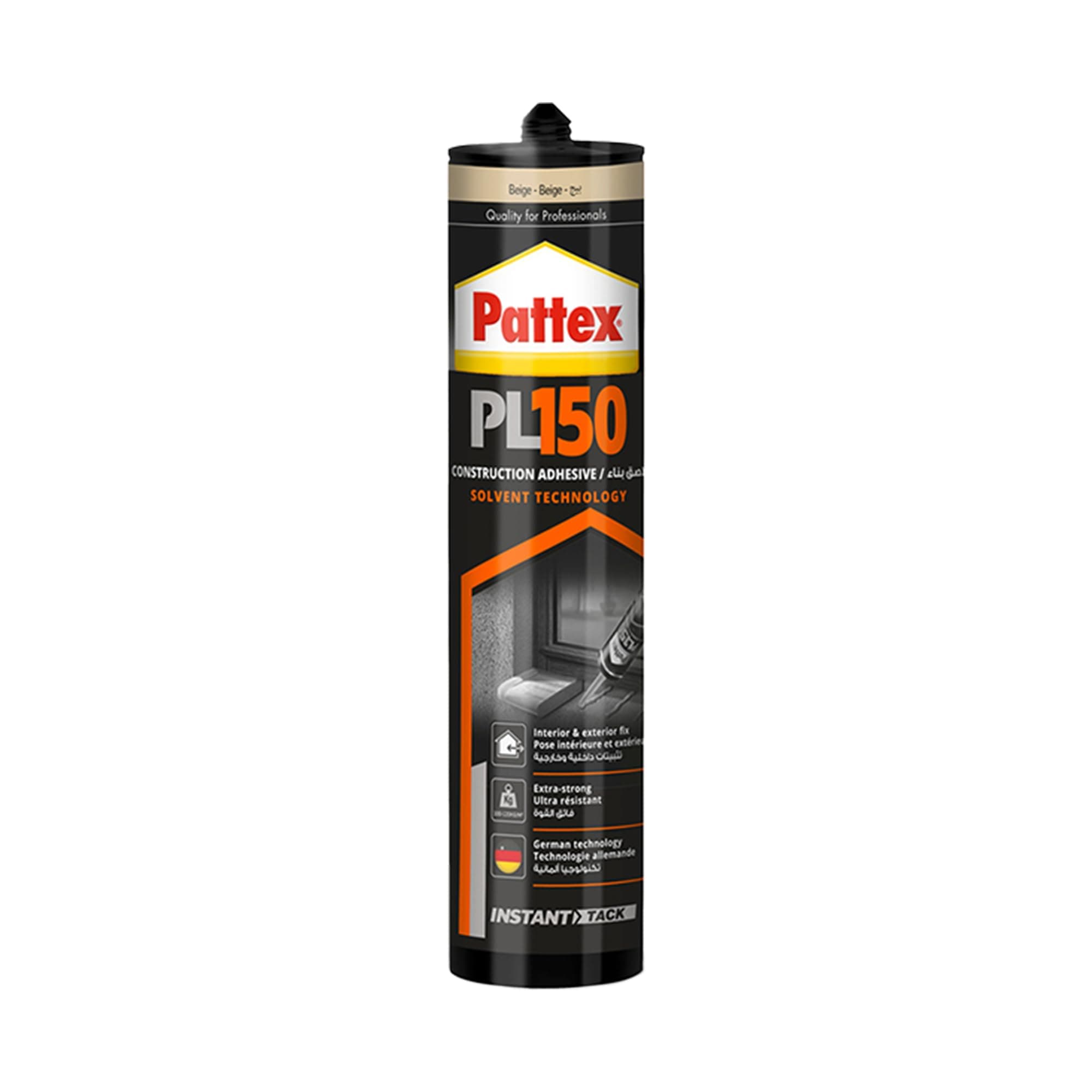 SILICONE ADHESIVE PL150 (YELLOW) 380ML PATTEX GERMANY